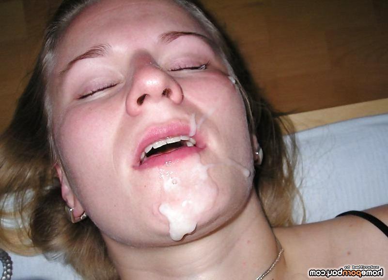 17P Sperm on her face