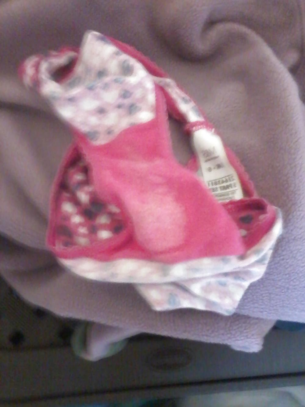5P New panties to sniff and lick and wank into