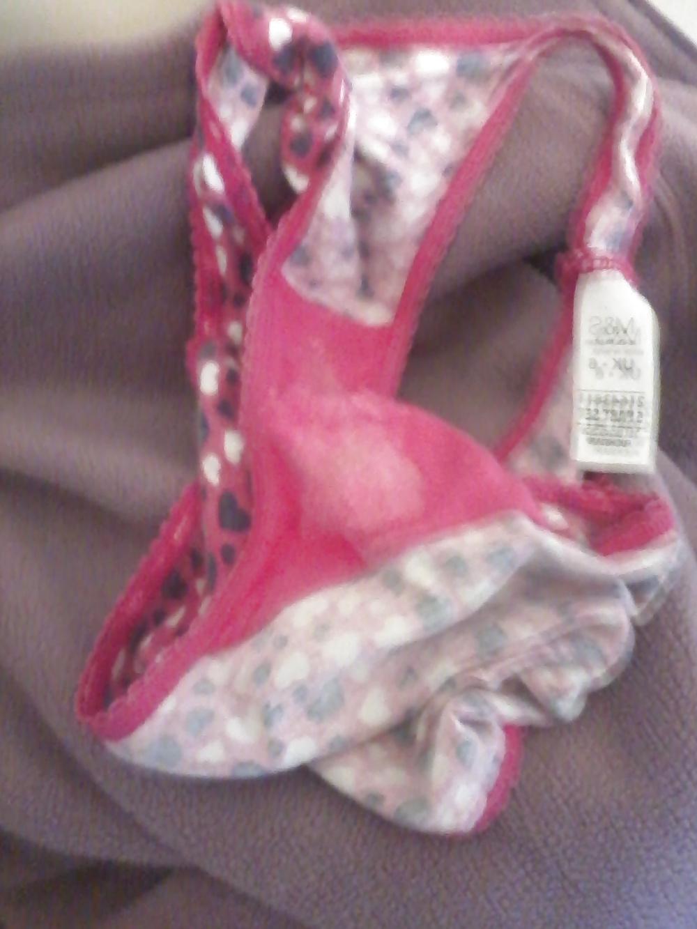 5P New panties to sniff and lick and wank into
