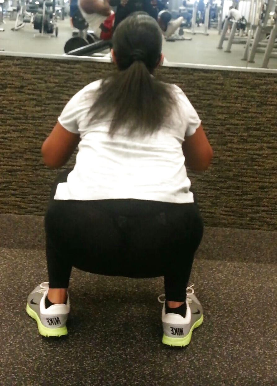 23P Wife's ass in see through spandex pt 2