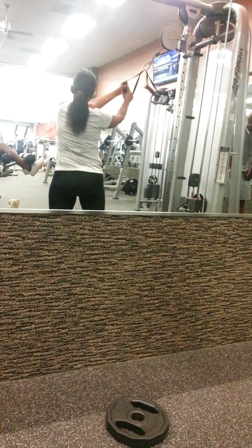 23P Wife's ass in see through spandex pt 2
