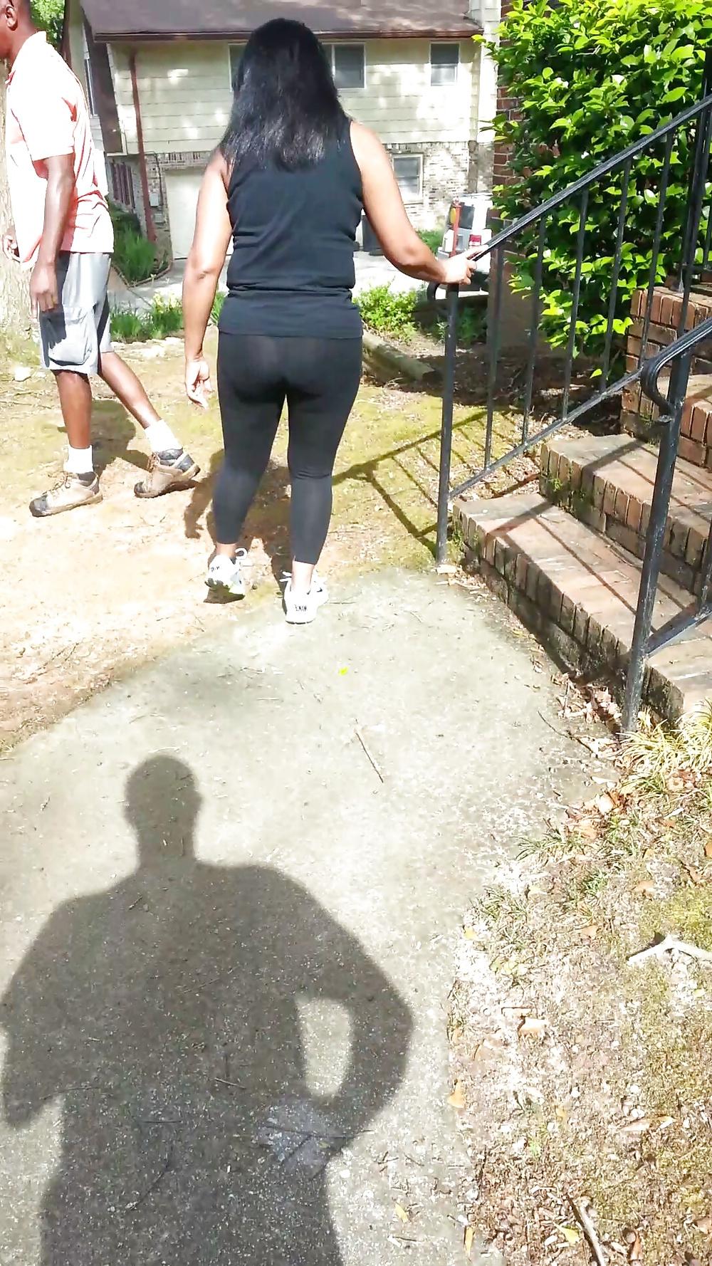 23P Wife's ass in see through spandex pt 2