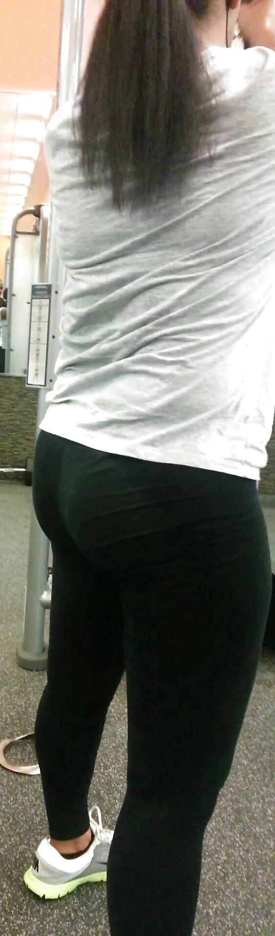 23P Wife's ass in see through spandex pt 2