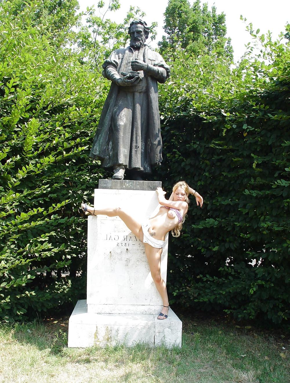 15P Hungarian Girl Flashing Public Nudity