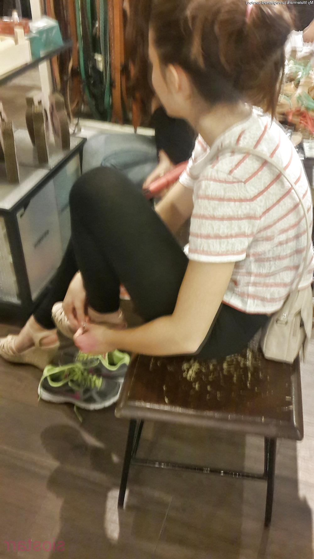 25P Turkish Candid Girl Nylon Tight Legs Ass Mix 3