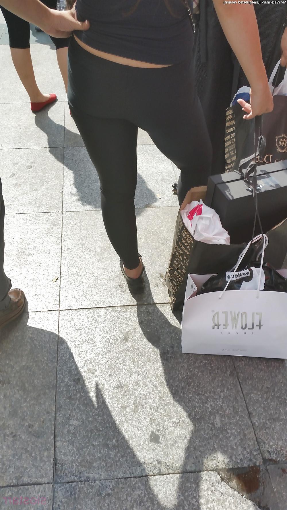25P Turkish Candid Girl Nylon Tight Legs Ass Mix 3