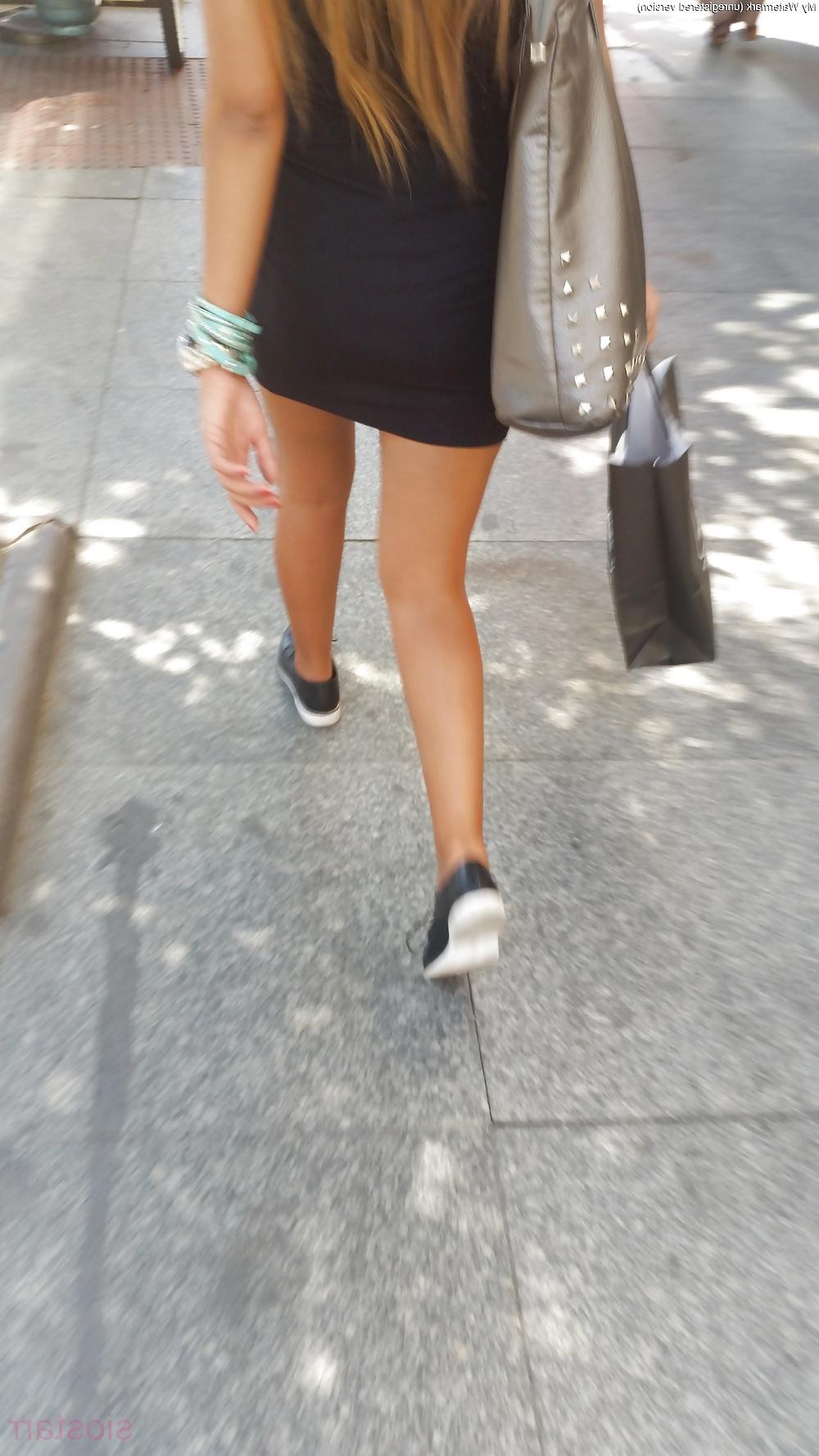 25P Turkish Candid Girl Nylon Tight Legs Ass Mix 3