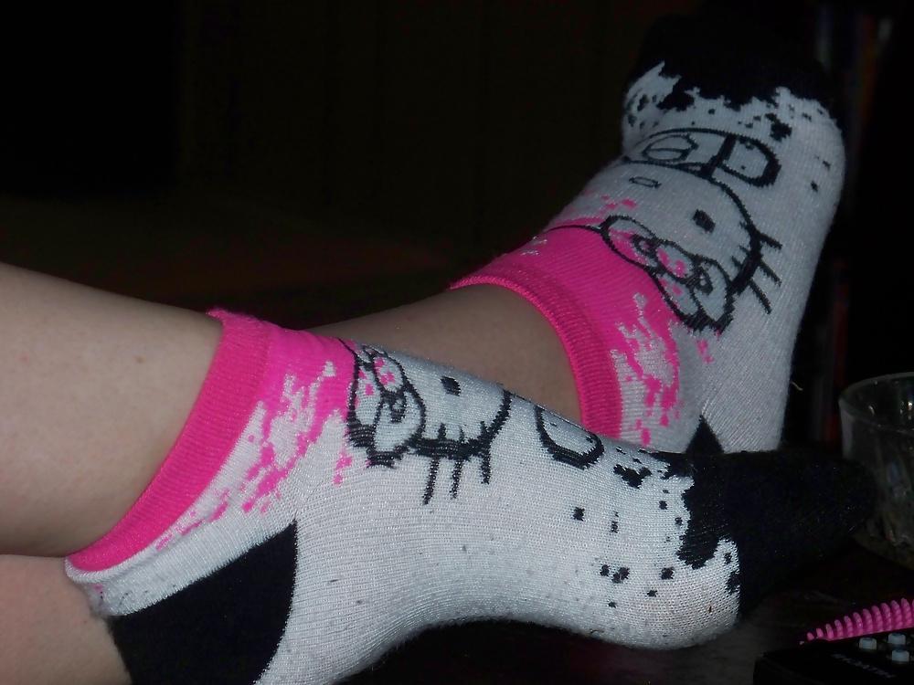 25P Leg and Foot Fetish Redhead, Socks and shoes