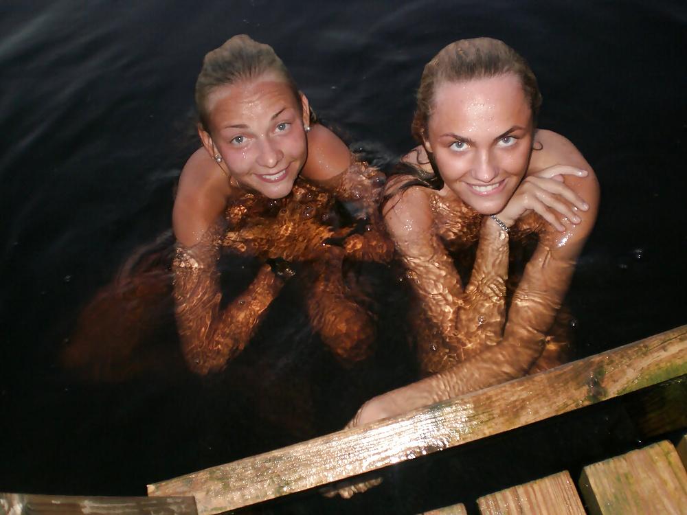 25P Two Teens! (Lake Swimming)