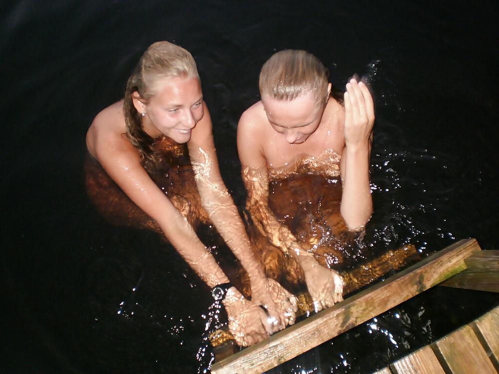25P Two Teens! (Lake Swimming)