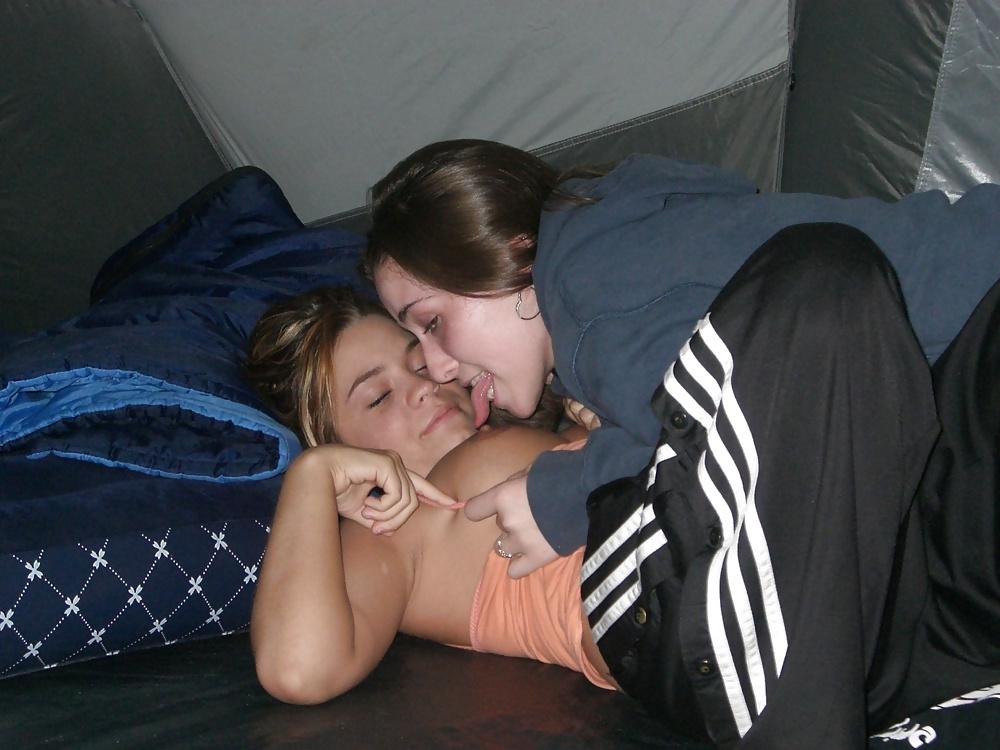 18P Teen lesbians camping