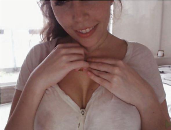 20P See thru braless pokies sheer 1
