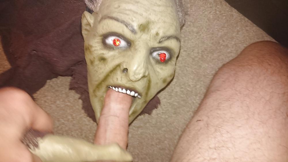 7P Halloween mask fucking 