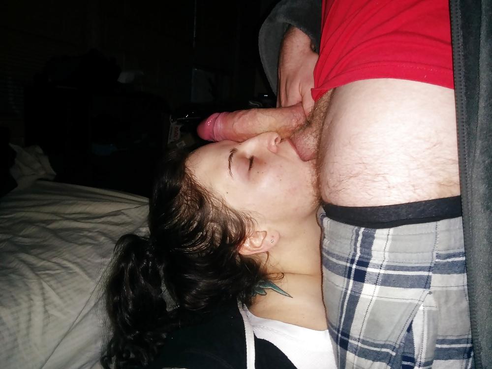 8P My cock on her face.