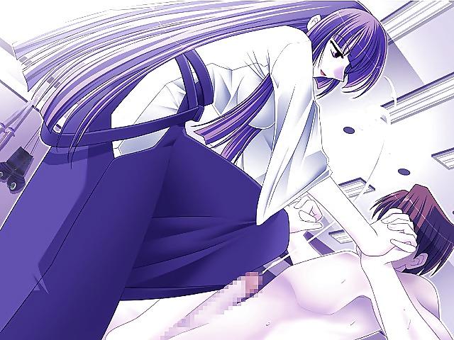 25P Hentai footjob