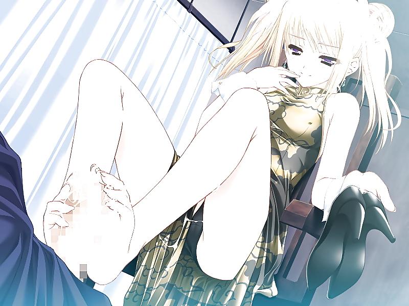 25P Hentai footjob