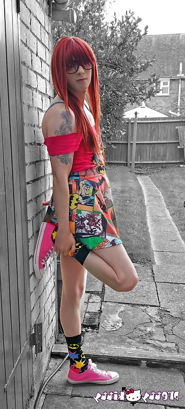 15P Tranny PK Comic book Nerd girl part 1
