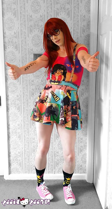 15P Tranny PK Comic book Nerd girl part 1