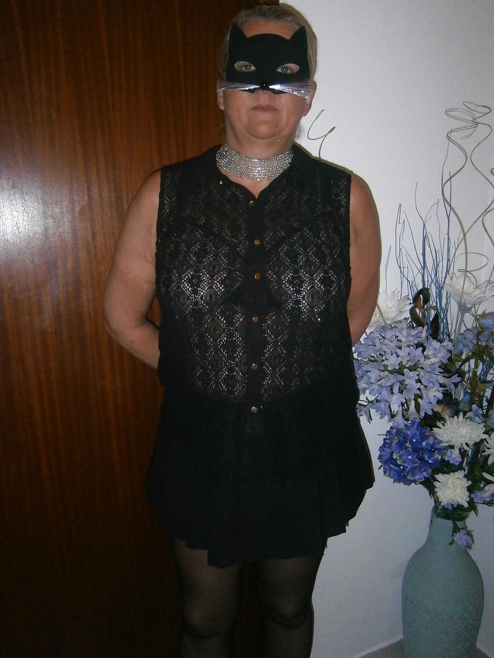 9P ALL DRESSED UP IN SEXY BLACK SEE THROUGH FOR MY BOY,S