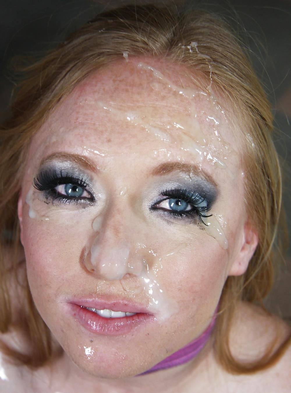 25P Blonde Hair Blue Eye Cumshots