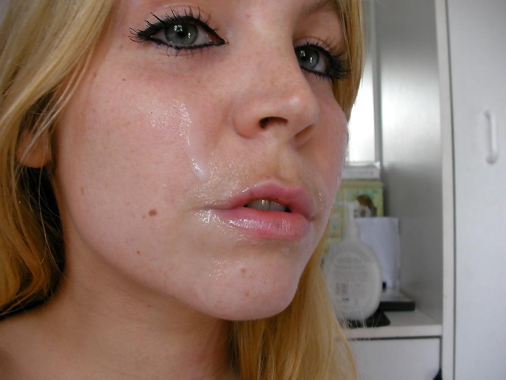 25P Blonde Hair Blue Eye Cumshots