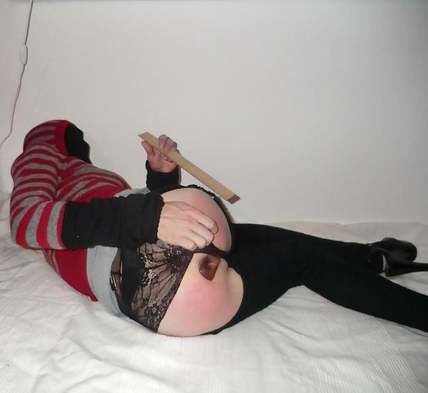 21P Self spanking, dwt, arsch versohlen, analplug 
