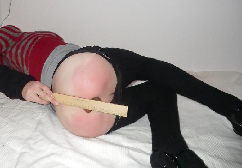 21P Self spanking, dwt, arsch versohlen, analplug 