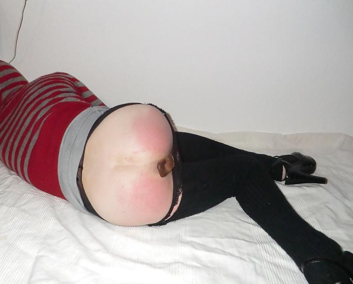 21P Self spanking, dwt, arsch versohlen, analplug 