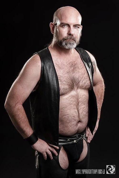 25P Leather bear and dad..