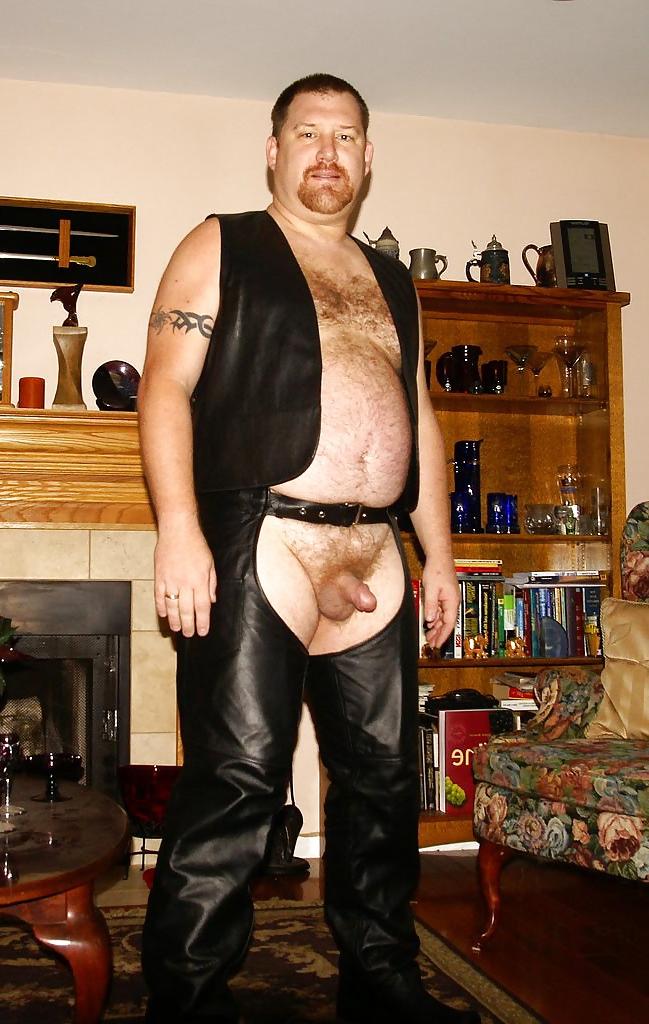 25P Leather bear and dad..