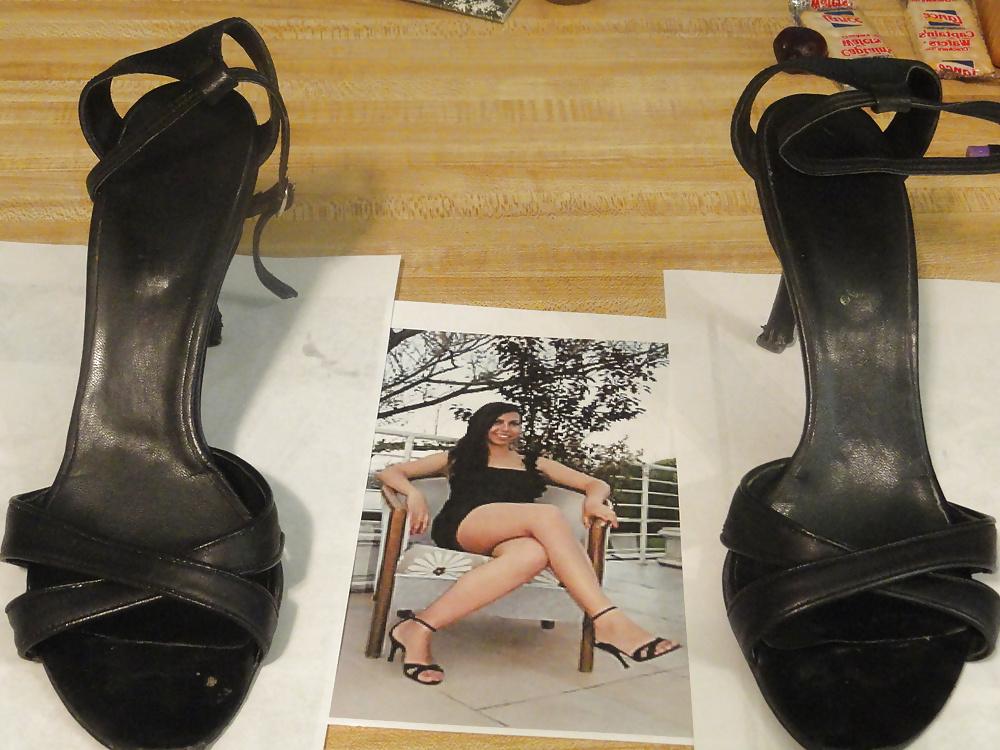25P 26 year old Beauty's black strappy heels from college 