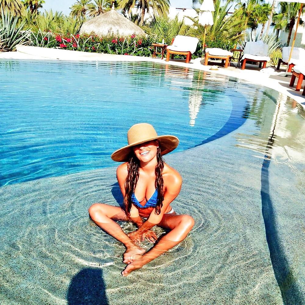 25P Lea Michele Bikini Compilation 