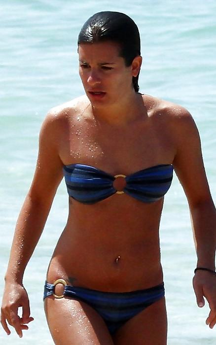25P Lea Michele Bikini Compilation 