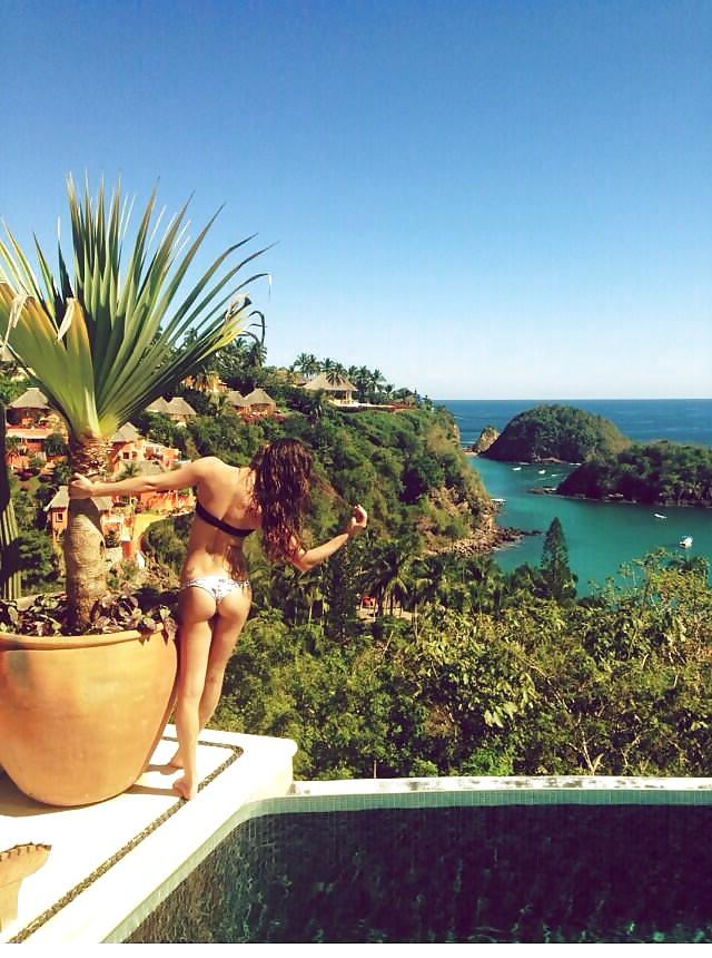 25P Lea Michele Bikini Compilation 