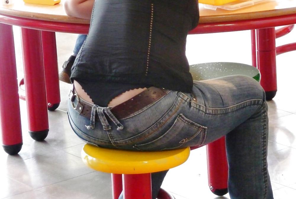 25P Visible thong line see thru