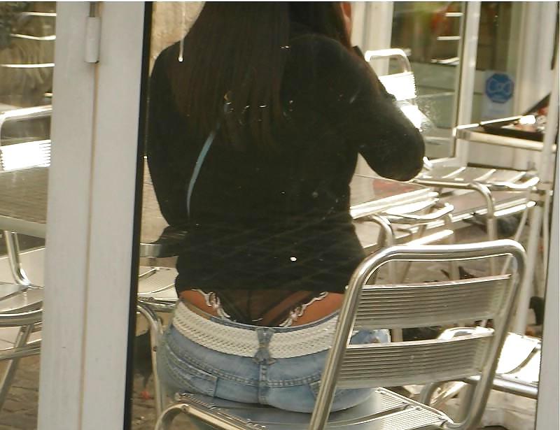 25P Visible thong line see thru