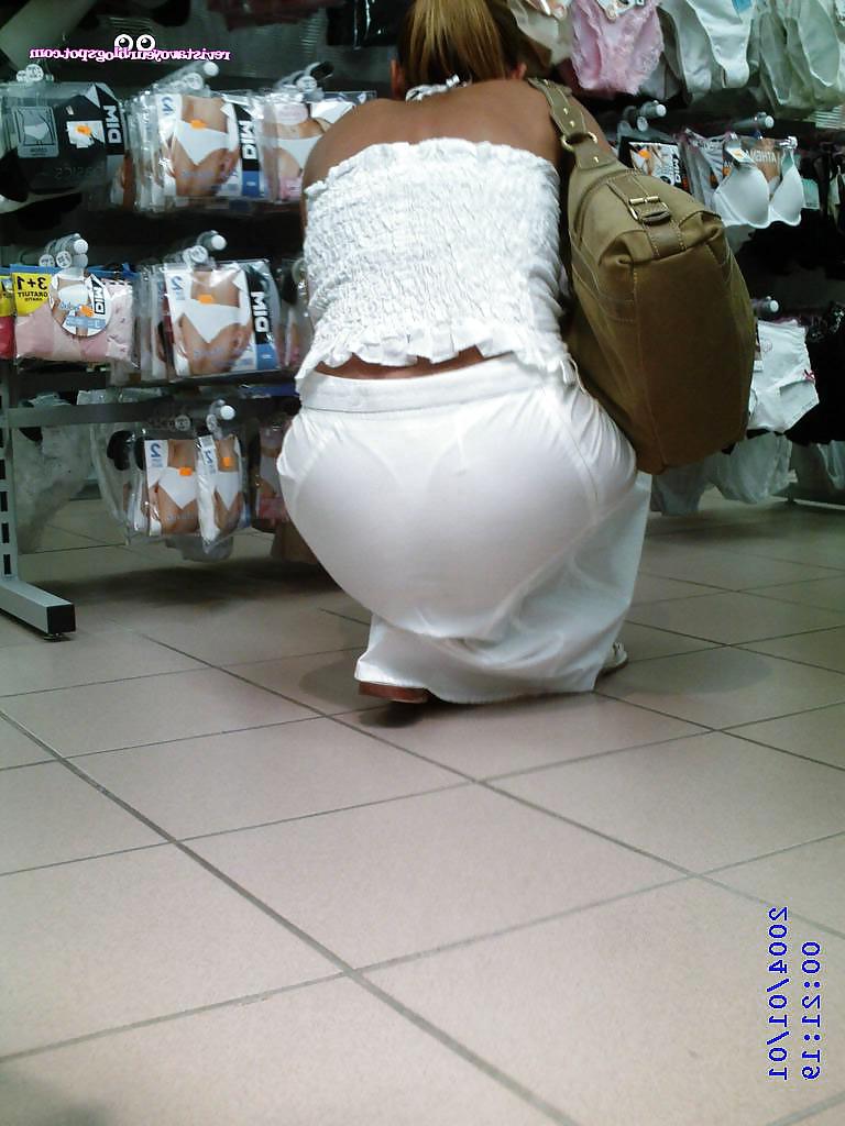 25P Visible thong line see thru