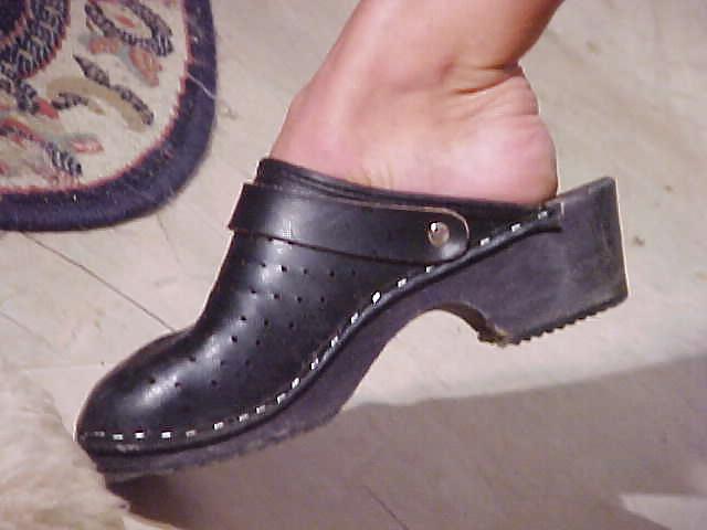 20P Gaby in wooden clogs