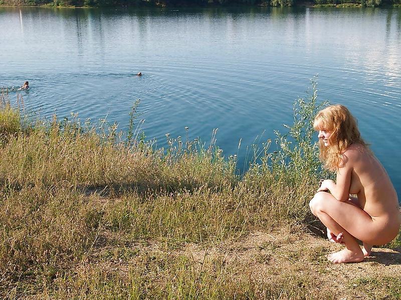 25P Naked walk to the lake.