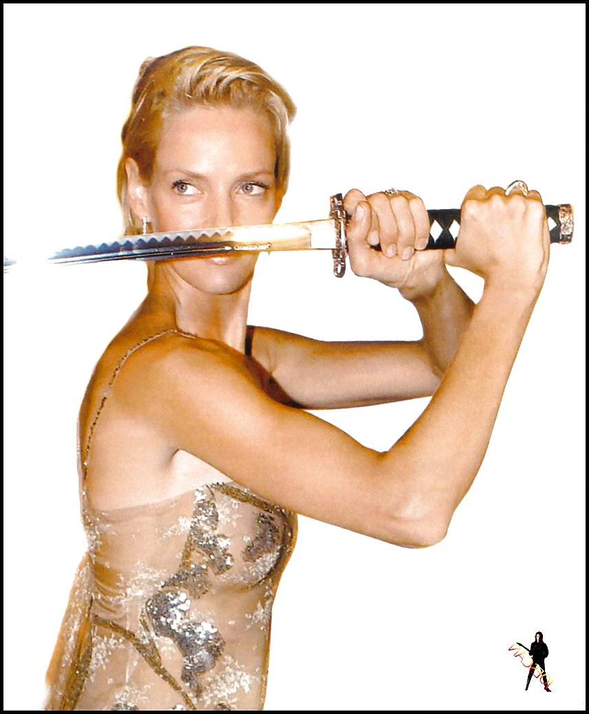 10P Uma Thurman See-Thru
