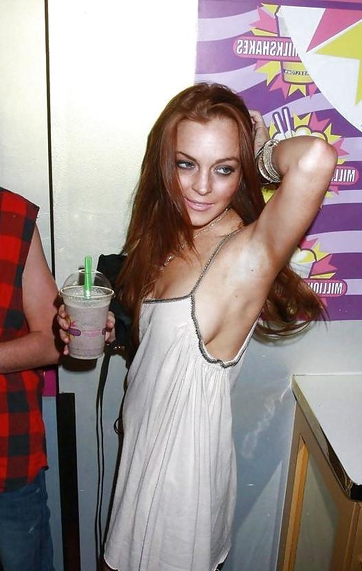5P Lindsay Lohan ... Beautiful White See Through