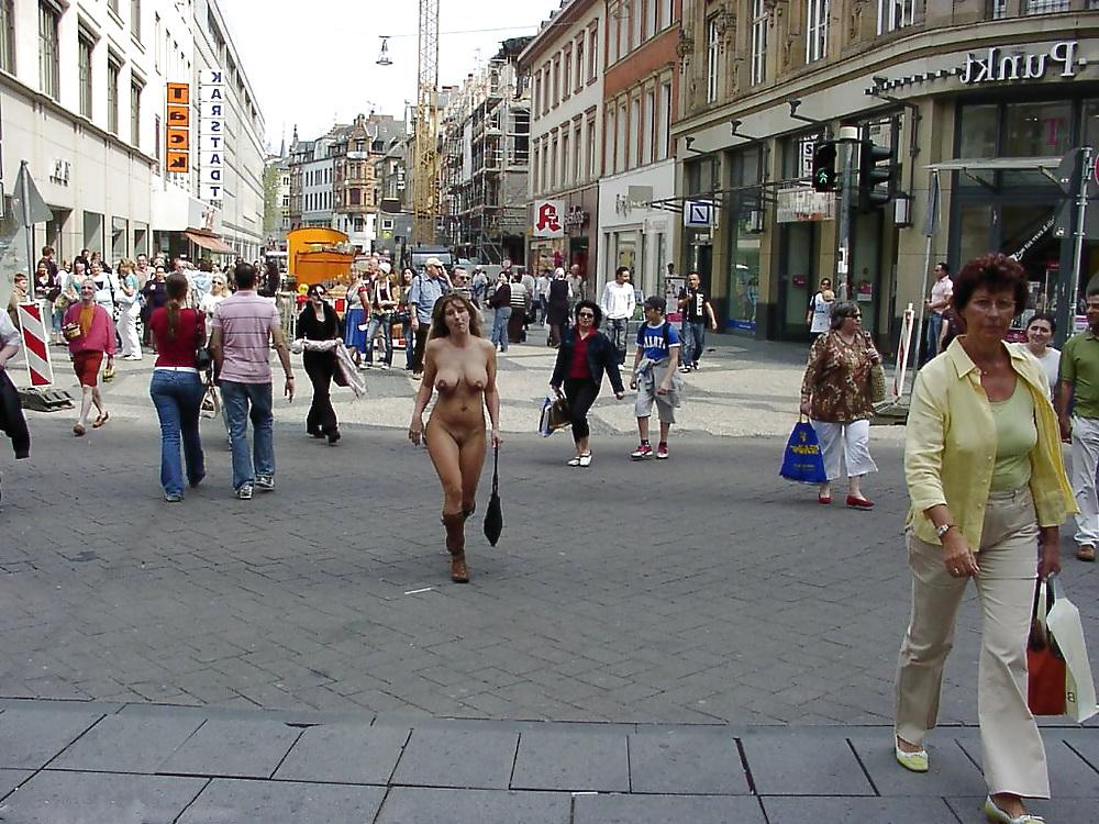 14P Nude in Wiesbaden streets Germany