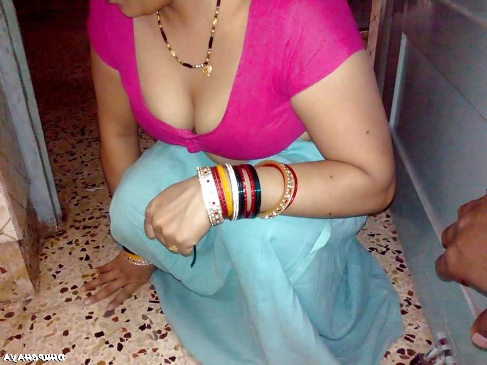 16P HOT DESI BHABHI IN AWESOME HOT RED LINGERIE