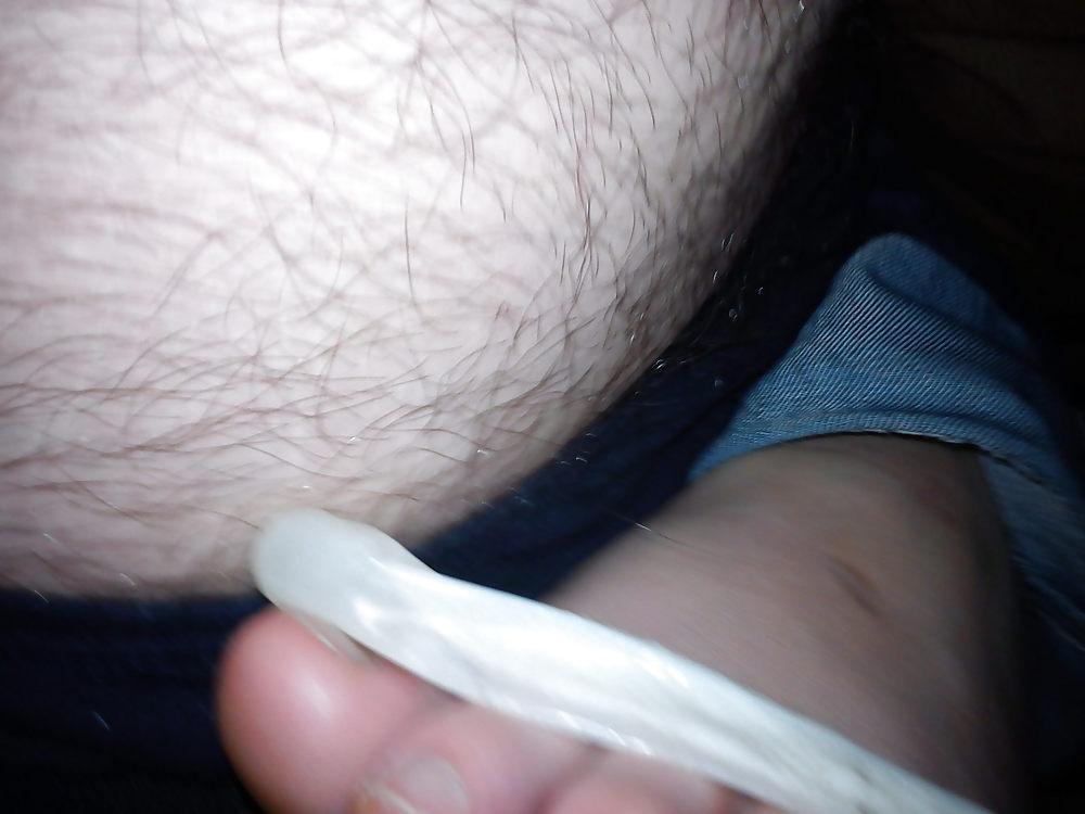 22P Used condom and exgf's feet