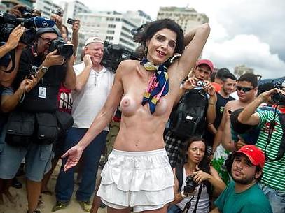15P Topless Protest at the beach