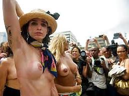 15P Topless Protest at the beach