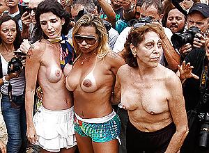 15P Topless Protest at the beach