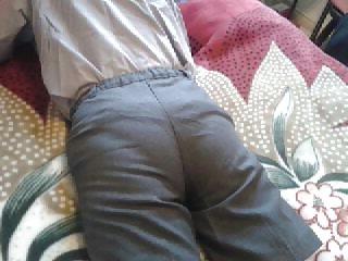 9P My attempt at spanking a guy .