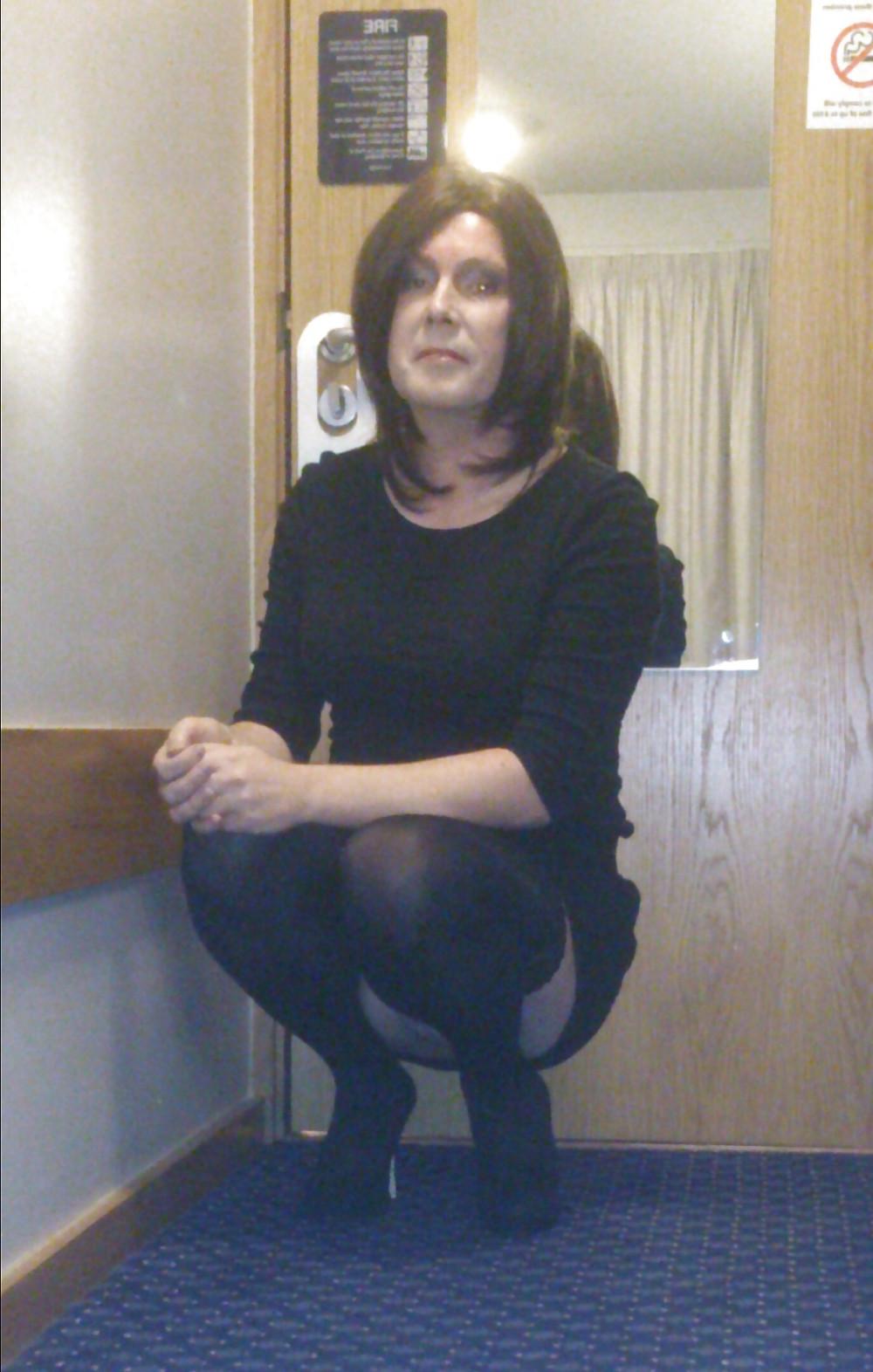 12P Black stockings with leg and foot close ups