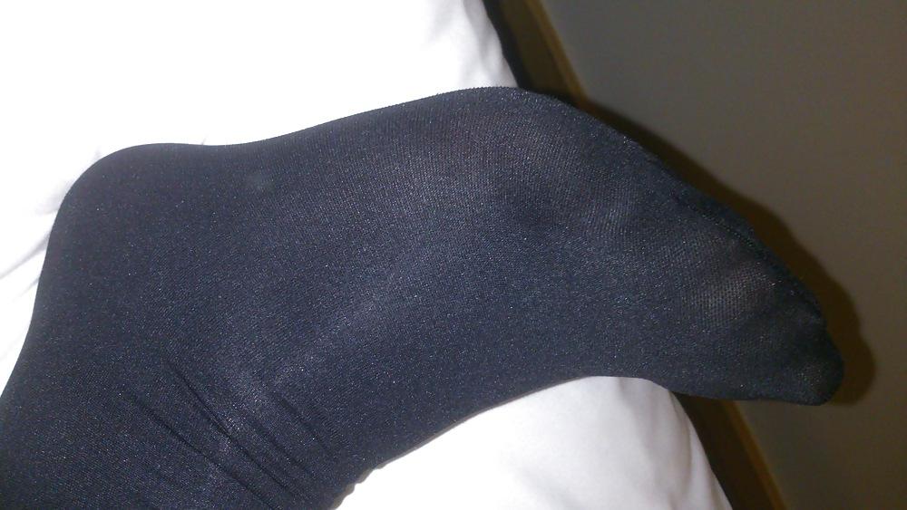 12P Black stockings with leg and foot close ups